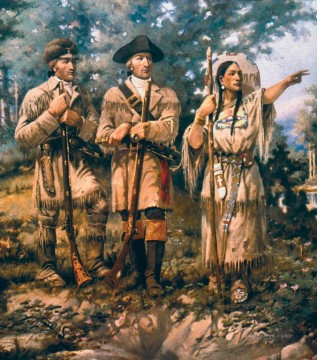 indios americanos occidentales 17 Pinturas al óleo